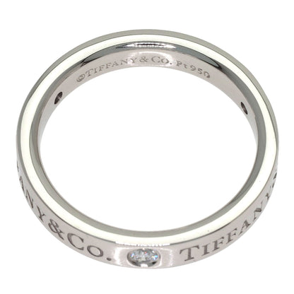TIFFANY&Co. Flat band 3P Diamond Ring Platinum PT950 Ladies [Used]