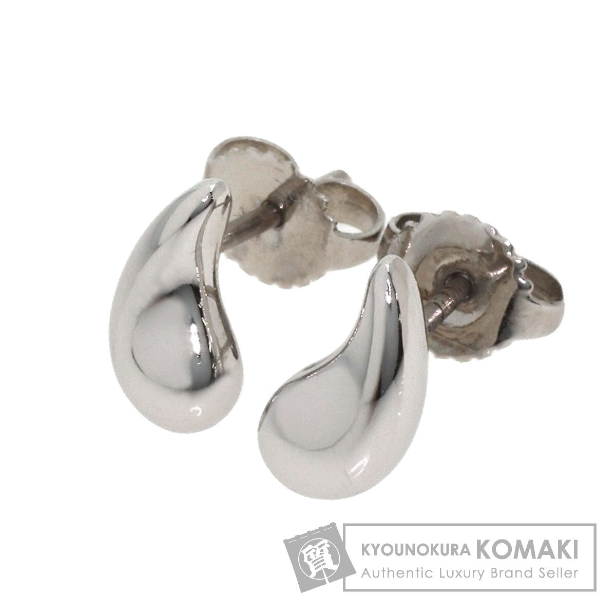 TIFFANY&Co. teardrop earring Platinum PT950 Ladies [Used]