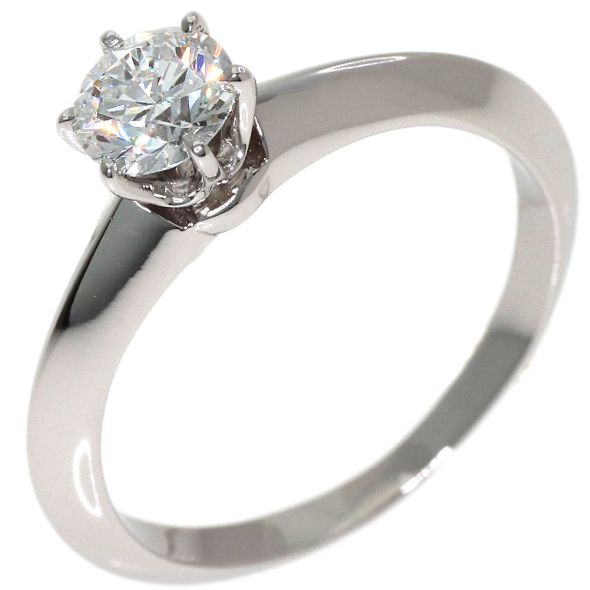 TIFFANY&Co. Solitaire Diamond Ring Platinum Ladies [Used]