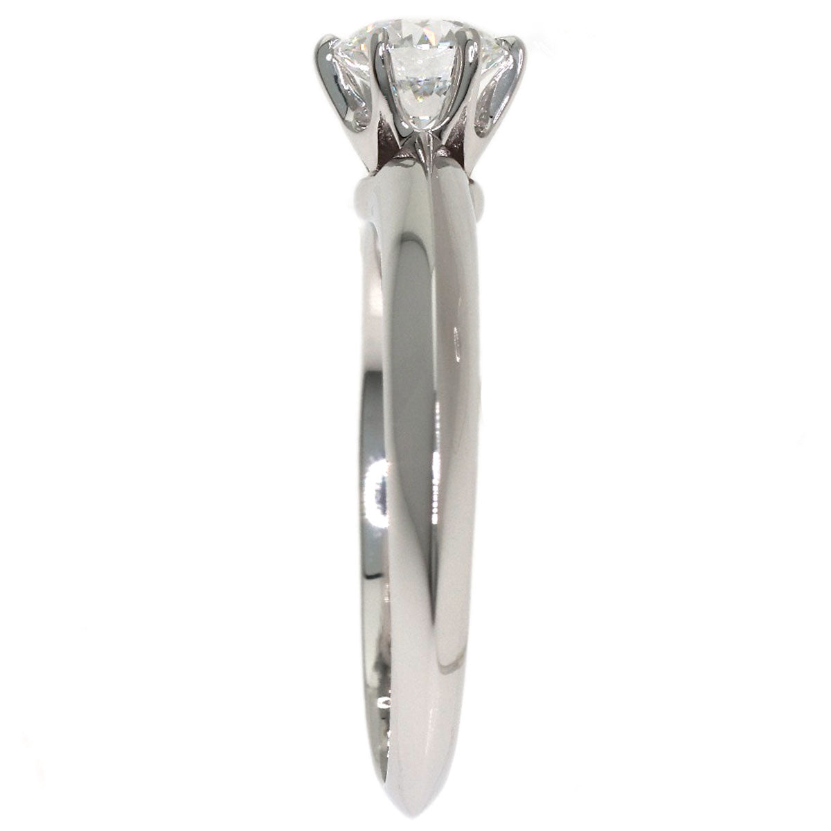TIFFANY&Co. Solitaire Diamond Ring Platinum Ladies [Used]