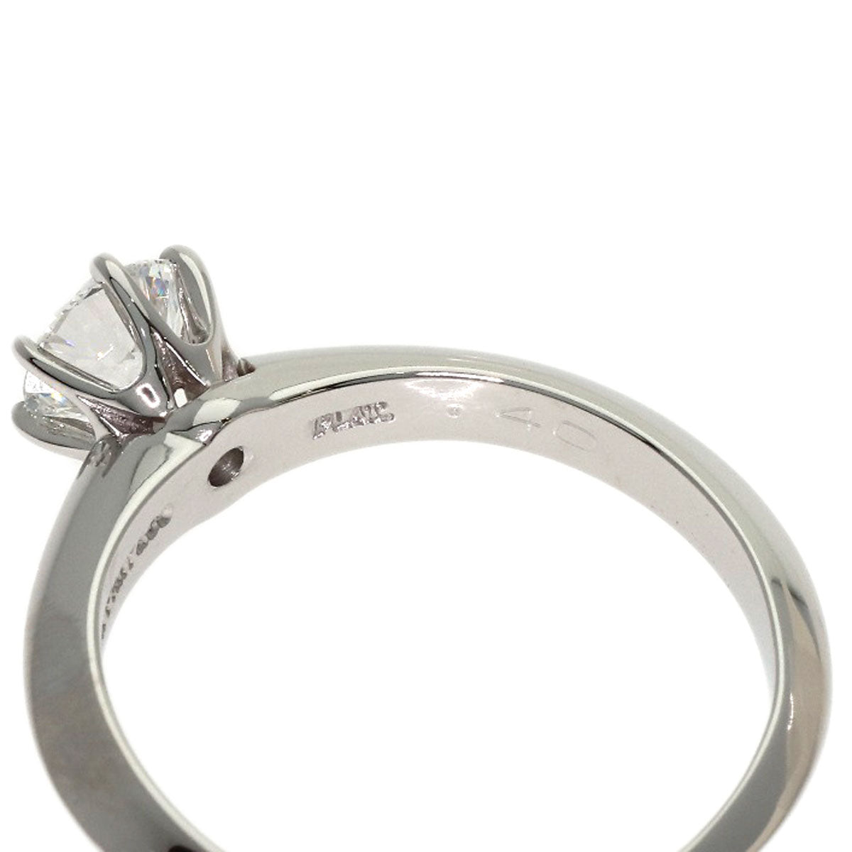 TIFFANY&Co. Solitaire Diamond Ring Platinum Ladies [Used]