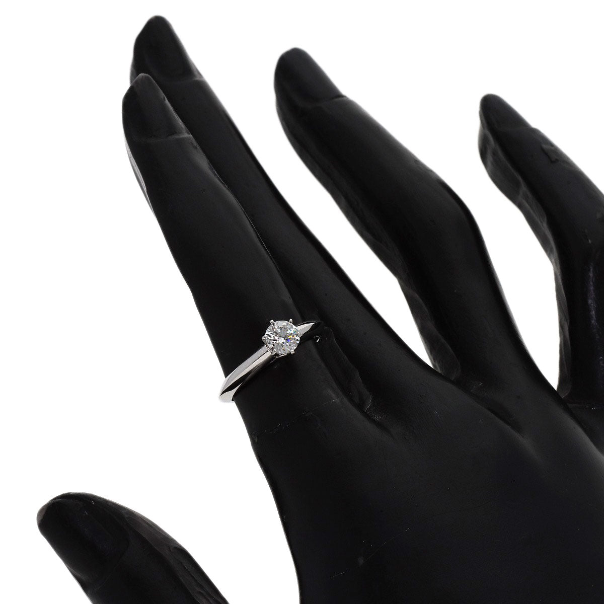 TIFFANY&Co. Solitaire Diamond Ring Platinum Ladies [Used]