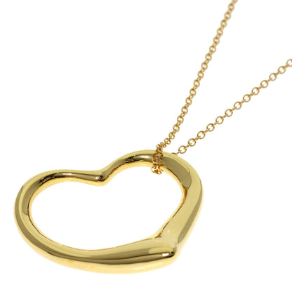 TIFFANY&Co. Open heart Necklace K18 Yellow Gold Ladies [Used]