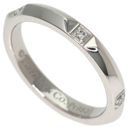 TIFFANY&Co. True Band Diamond Ring Platinum PT950 Ladies [Used]