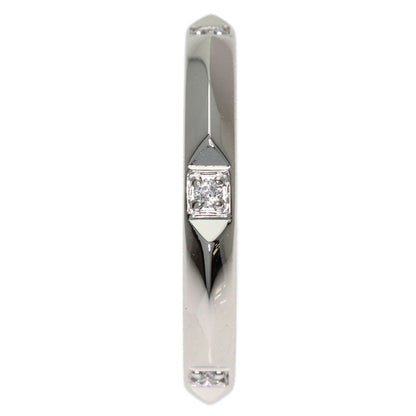 TIFFANY&Co. True Band Diamond Ring Platinum PT950 Ladies [Used]