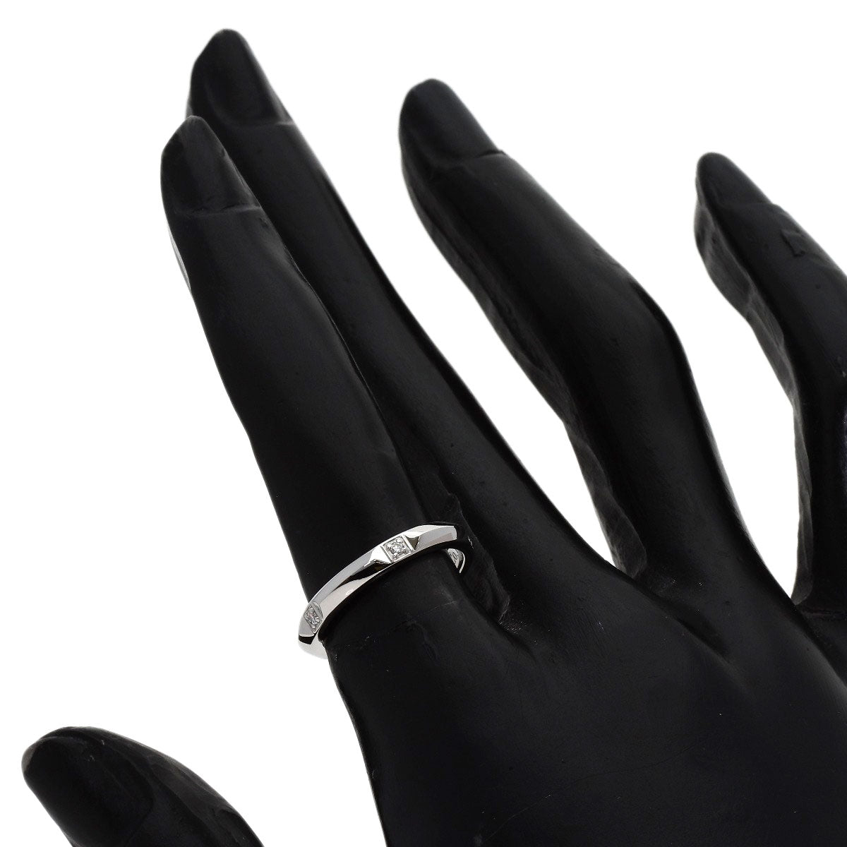 TIFFANY&Co. True Band Diamond Ring Platinum PT950 Ladies [Used]