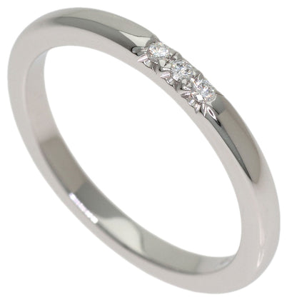 TIFFANY&Co. Forever 3P Diamond Ring Platinum PT950 Ladies [Used]