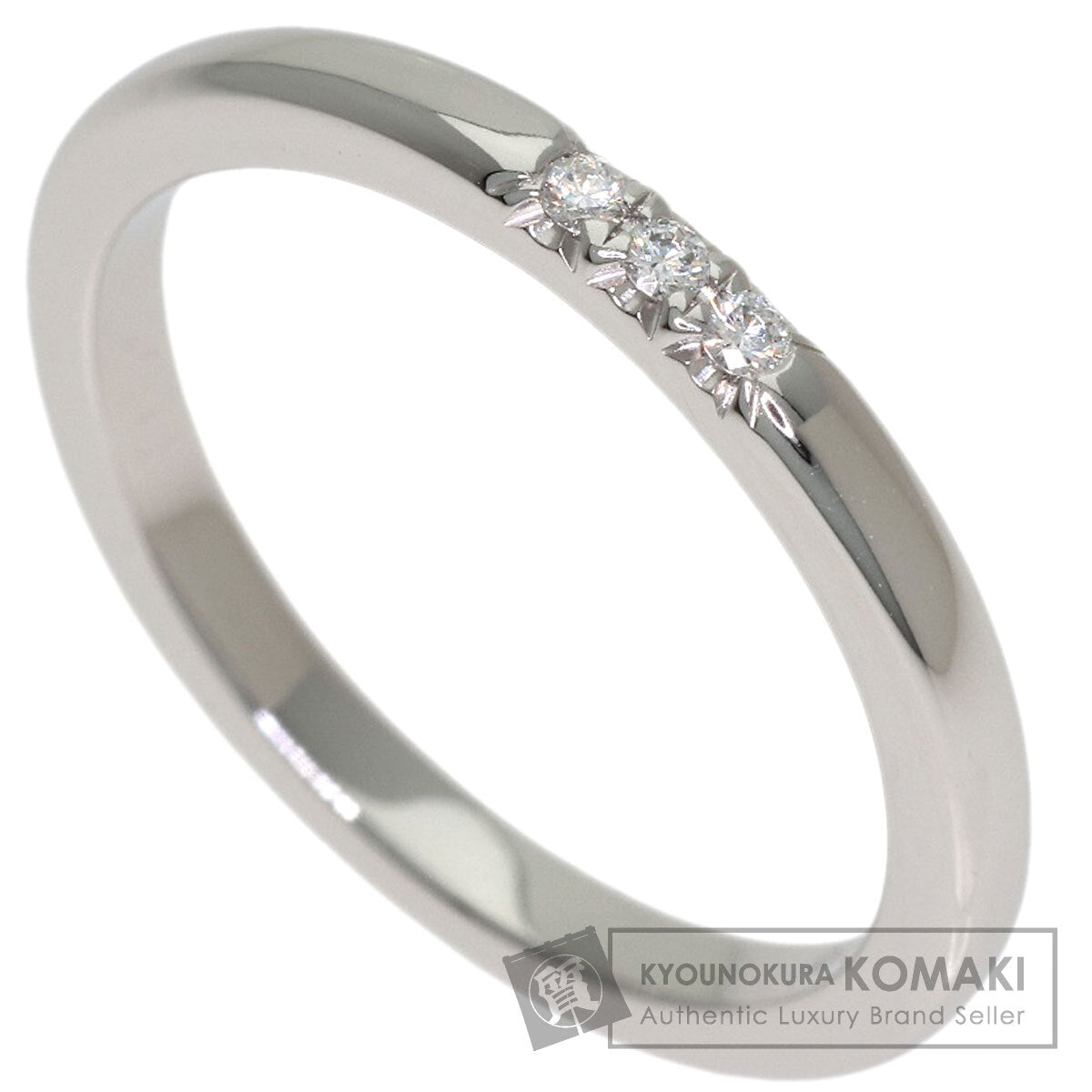 TIFFANY&Co. Forever 3P Diamond Ring Platinum PT950 Ladies [Used]