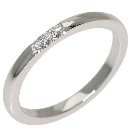TIFFANY&Co. Forever 3P Diamond Ring Platinum PT950 Ladies [Used]