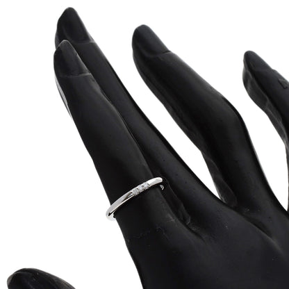 TIFFANY&Co. Forever 3P Diamond Ring Platinum PT950 Ladies [Used]