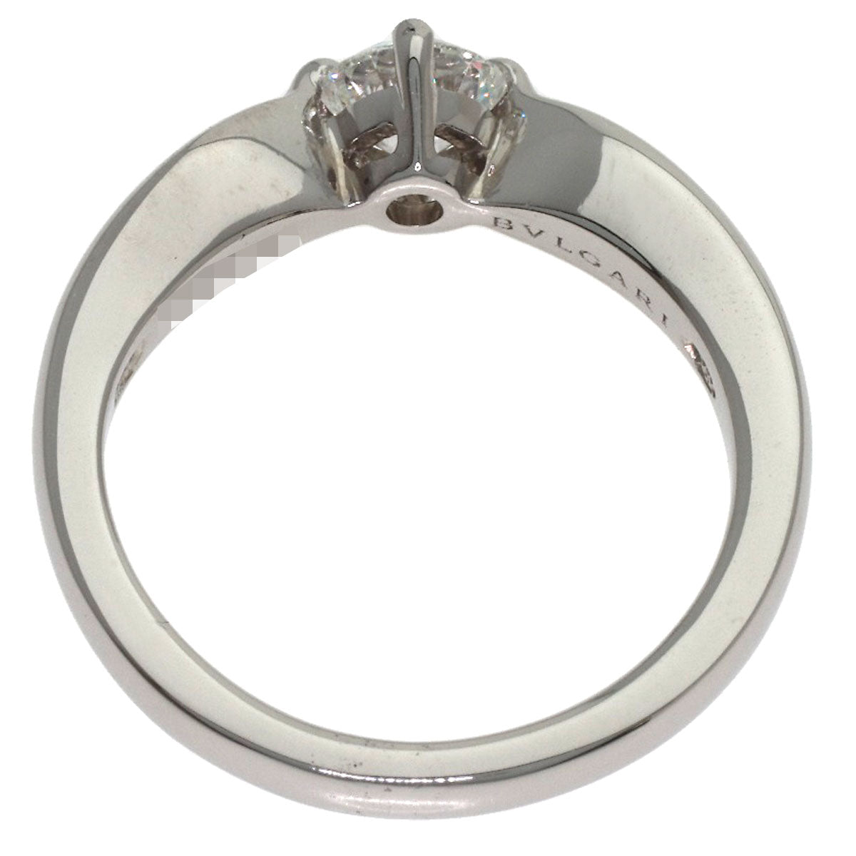 BVLGARI Teddy Carta Diamond Ring Platinum PT950 Ladies [Used]