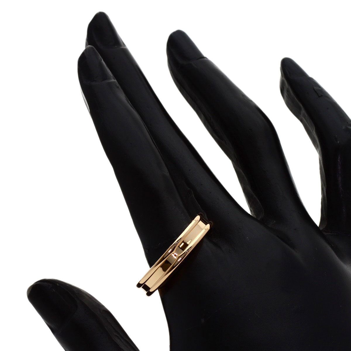 BVLGARI B.zero1 1 Band #61 Ring K18 Pink Gold Ladies [Used]