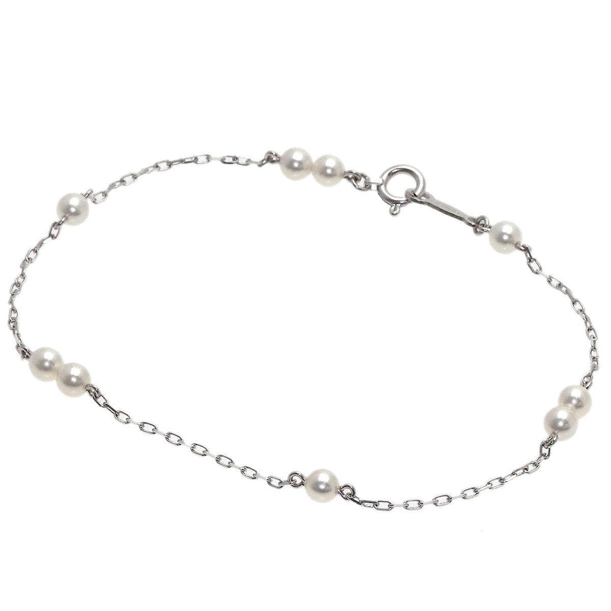 MIKIMOTO Pearl Pearl Bracelet K18 White Gold Ladies [Used]