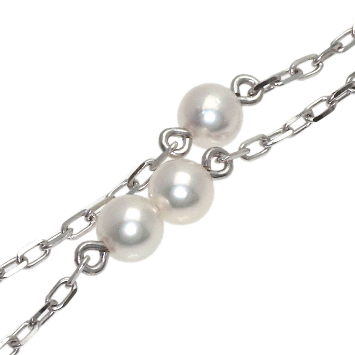 MIKIMOTO Pearl Pearl Bracelet K18 White Gold Ladies [Used]