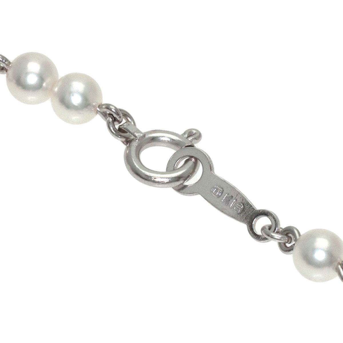 MIKIMOTO Pearl Pearl Bracelet K18 White Gold Ladies [Used]