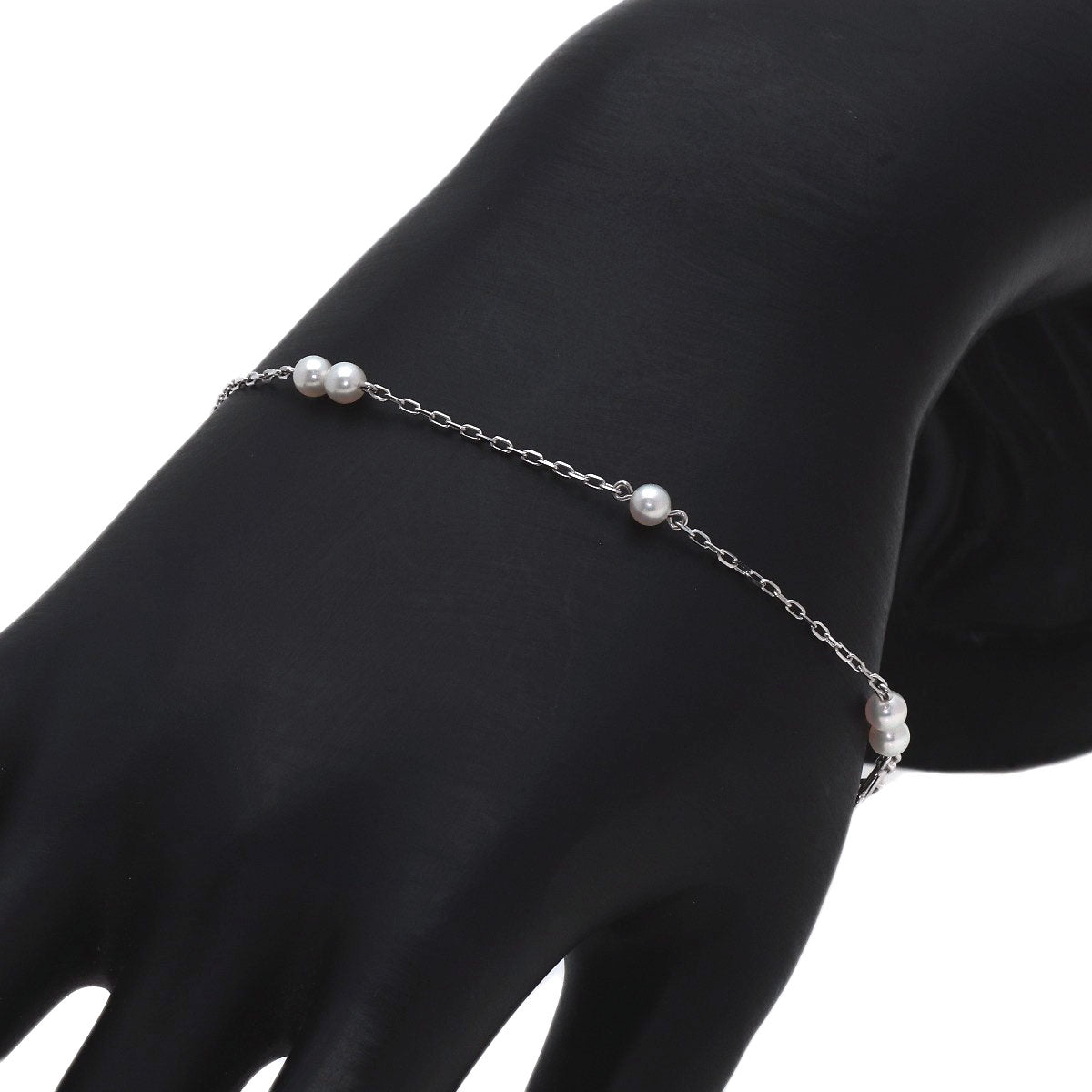 MIKIMOTO Pearl Pearl Bracelet K18 White Gold Ladies [Used]