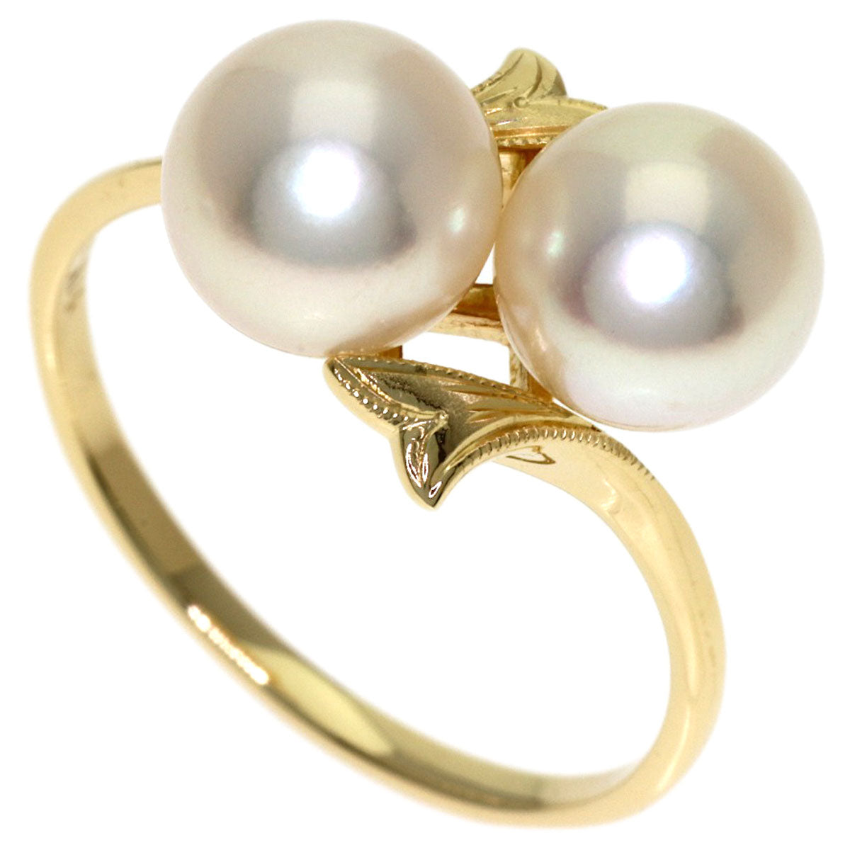 MIKIMOTO Pearl Pearl Ring K14 Yellow Gold Ladies [Used]