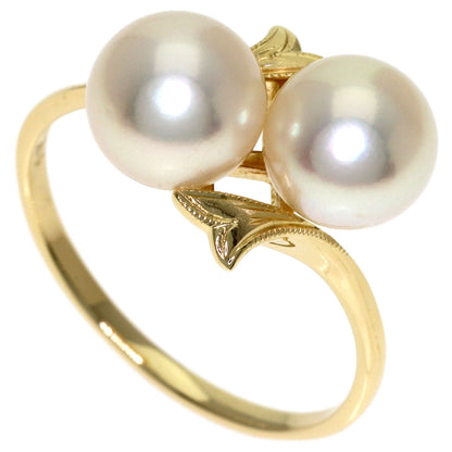 MIKIMOTO Pearl Pearl Ring K14 Yellow Gold Ladies [Used]