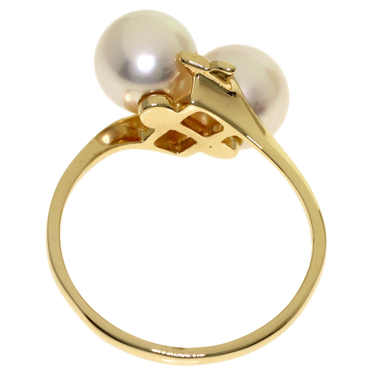 MIKIMOTO Pearl Pearl Ring K14 Yellow Gold Ladies [Used]