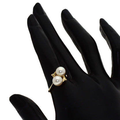 MIKIMOTO Pearl Pearl Ring K14 Yellow Gold Ladies [Used]