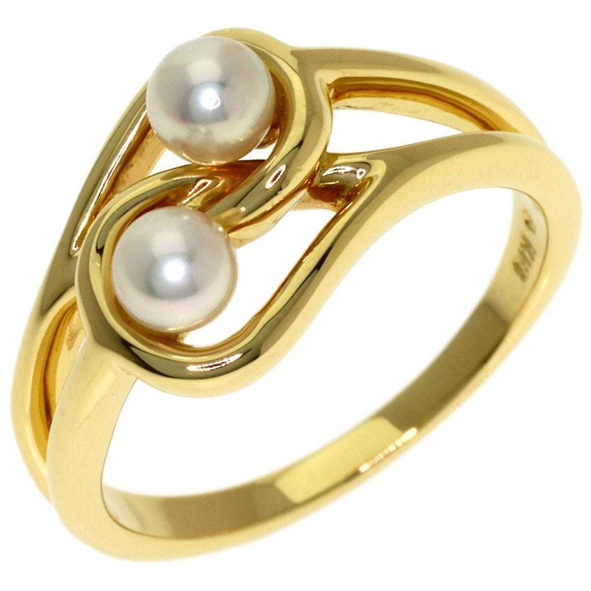 MIKIMOTO Pearl Pearl Ring K18 Yellow Gold Ladies [Used]