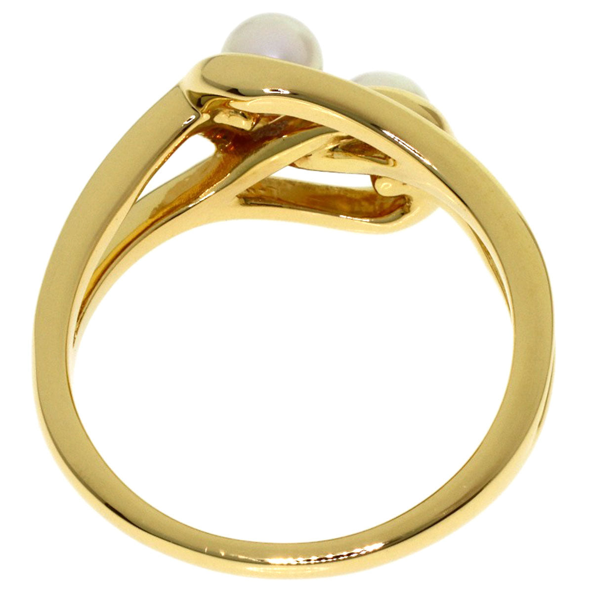 MIKIMOTO Pearl Pearl Ring K18 Yellow Gold Ladies [Used]