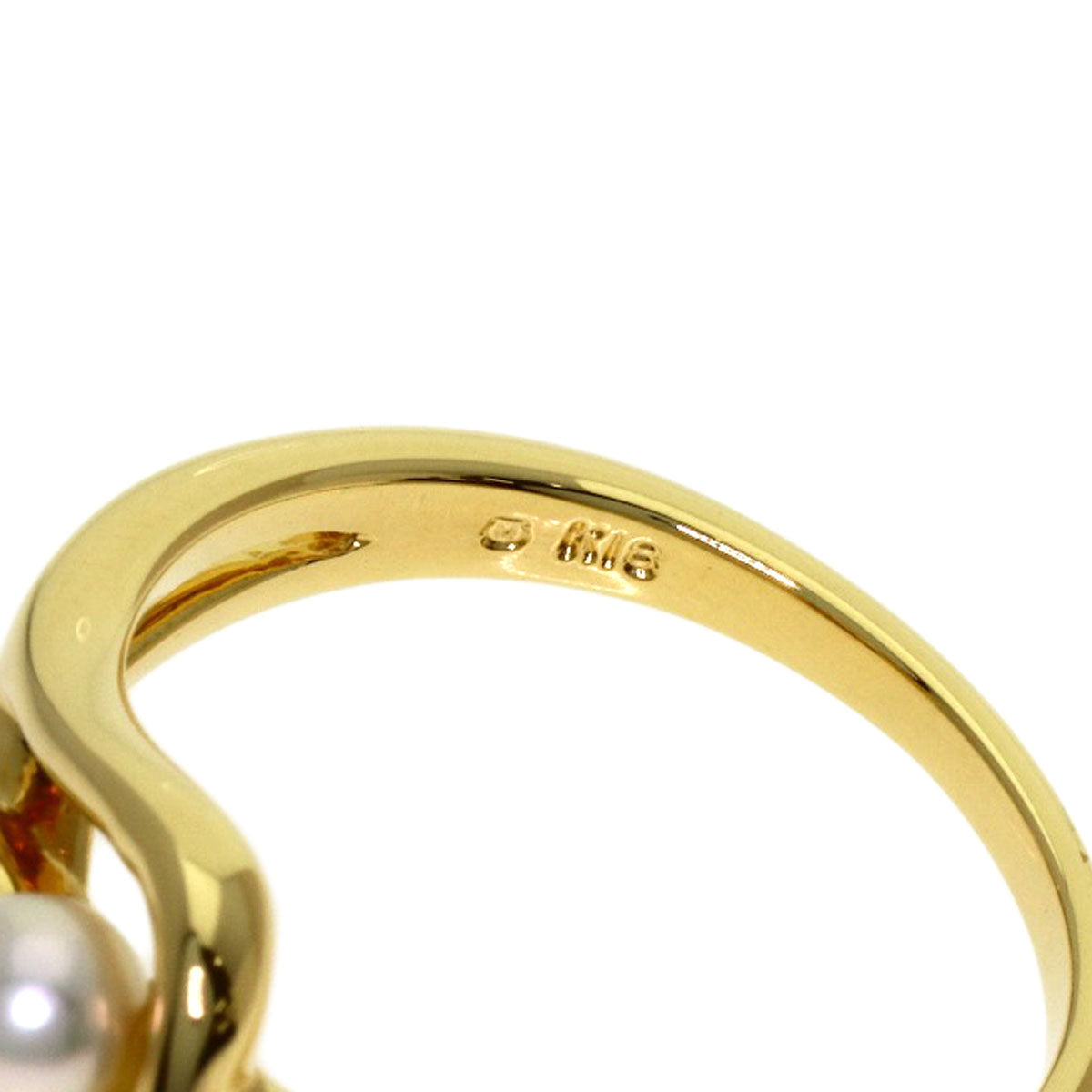 MIKIMOTO Pearl Pearl Ring K18 Yellow Gold Ladies [Used]