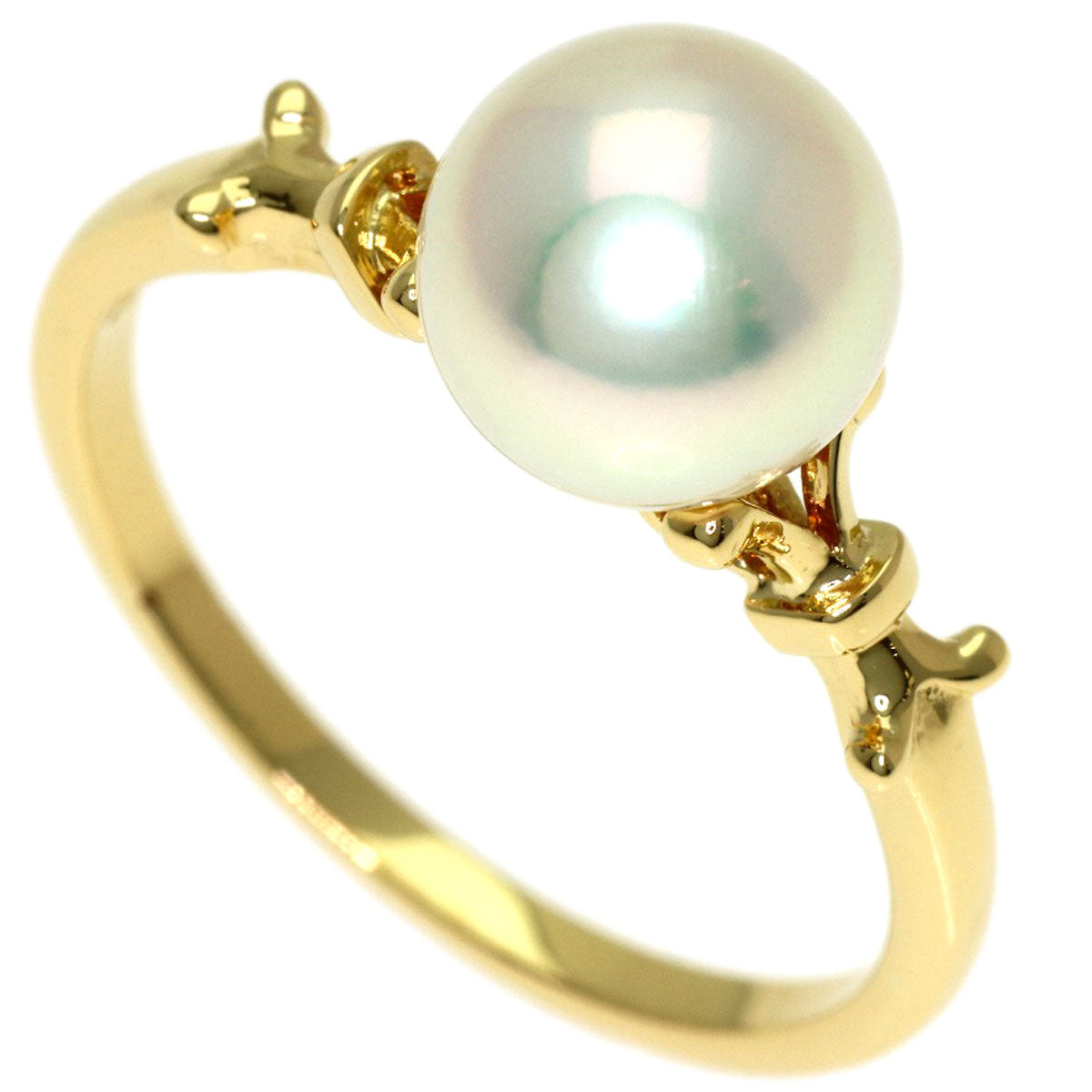 MIKIMOTO Pearl Pearl Ring K18 Yellow Gold Ladies [Used]