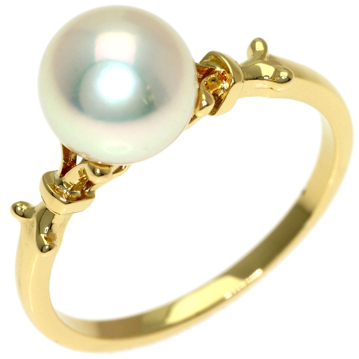 MIKIMOTO Pearl Pearl Ring K18 Yellow Gold Ladies [Used]