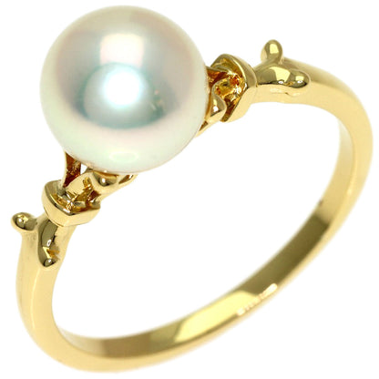 MIKIMOTO Pearl Pearl Ring K18 Yellow Gold Ladies [Used]