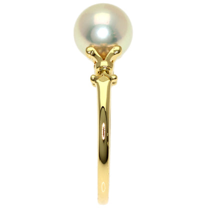 MIKIMOTO Pearl Pearl Ring K18 Yellow Gold Ladies [Used]