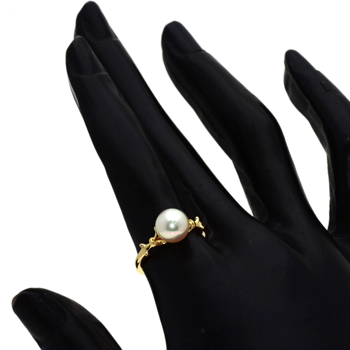 MIKIMOTO Pearl Pearl Ring K18 Yellow Gold Ladies [Used]