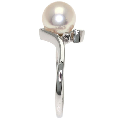 MIKIMOTO Pearl Pearl Ring K14 White Gold Ladies [Used]