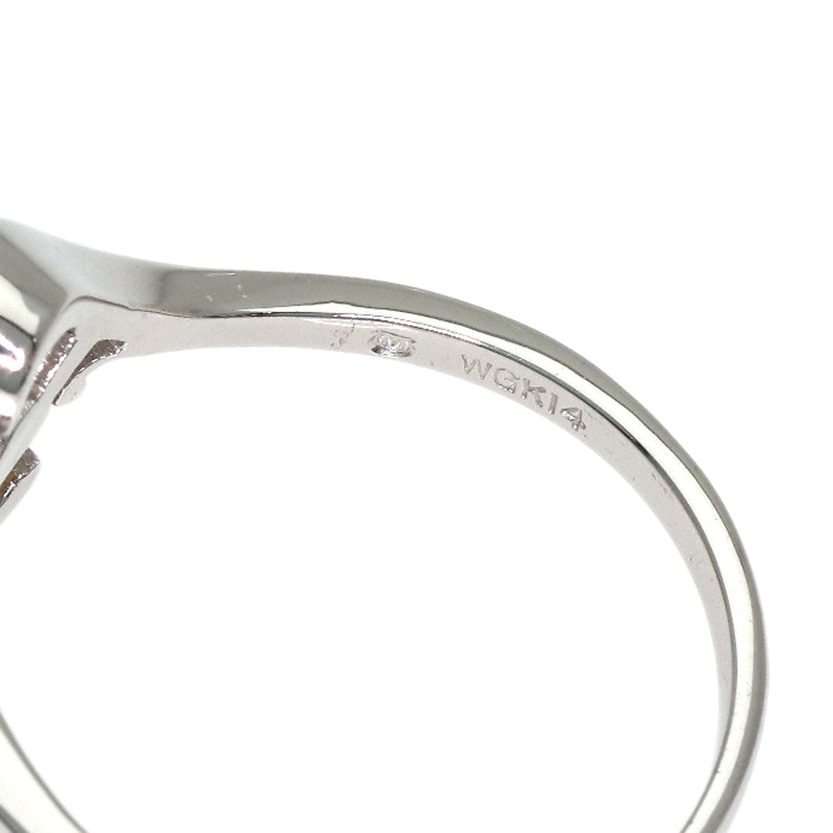 MIKIMOTO Pearl Pearl Ring K14 White Gold Ladies [Used]