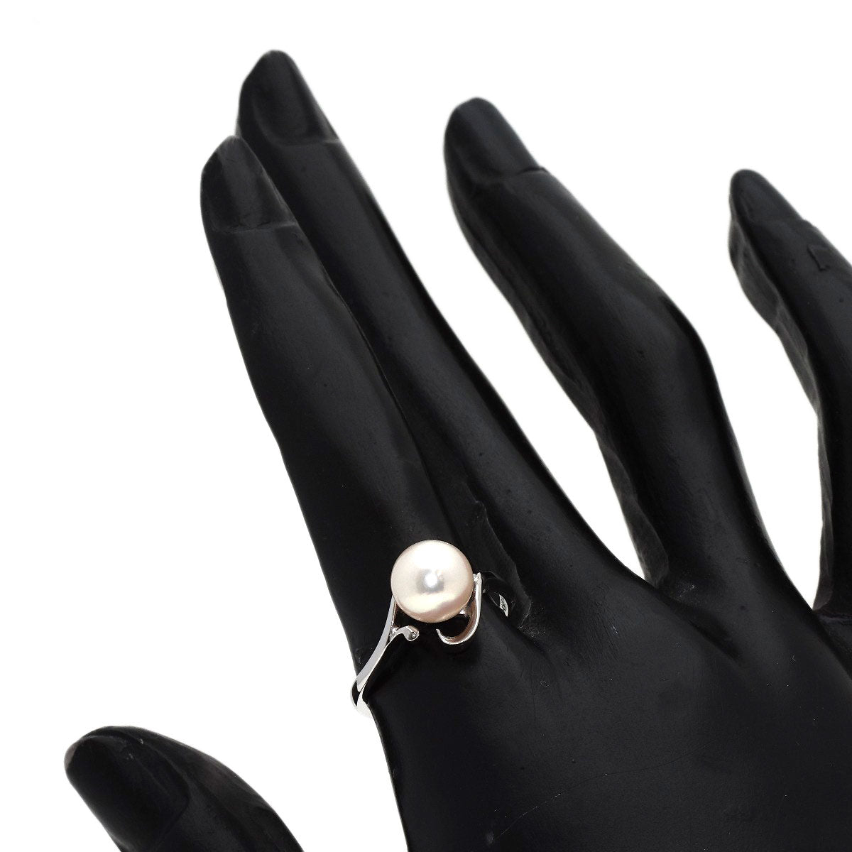 MIKIMOTO Pearl Pearl Ring K14 White Gold Ladies [Used]