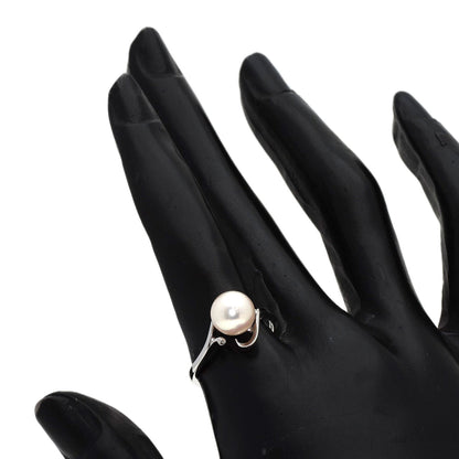 MIKIMOTO Pearl Pearl Ring K14 White Gold Ladies [Used]