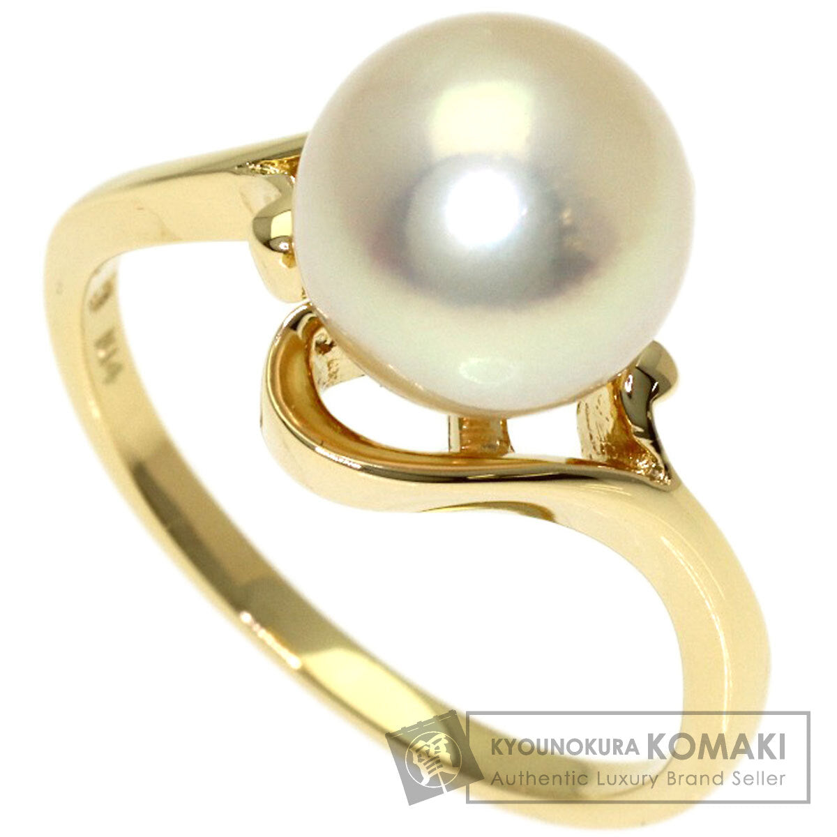 MIKIMOTO Pearl Pearl Ring K14 Yellow Gold Ladies [Used]