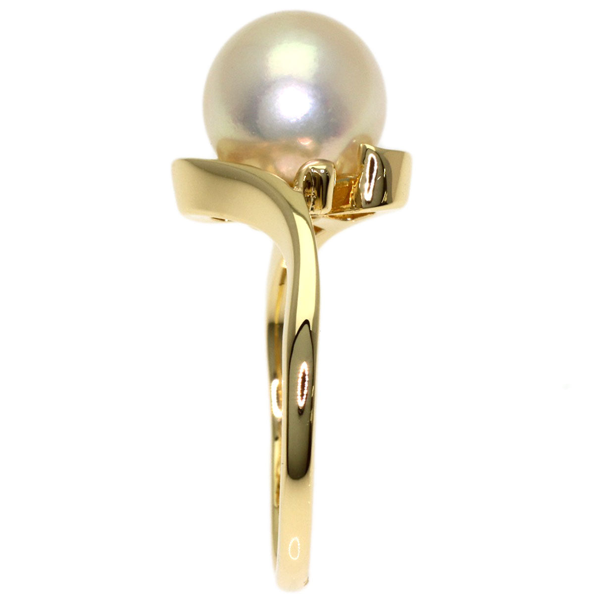 MIKIMOTO Pearl Pearl Ring K14 Yellow Gold Ladies [Used]