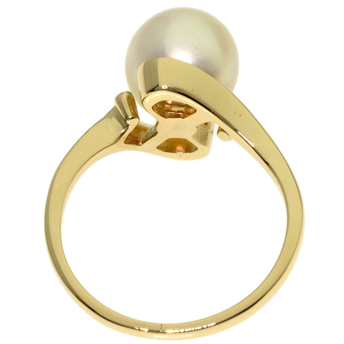 MIKIMOTO Pearl Pearl Ring K14 Yellow Gold Ladies [Used]
