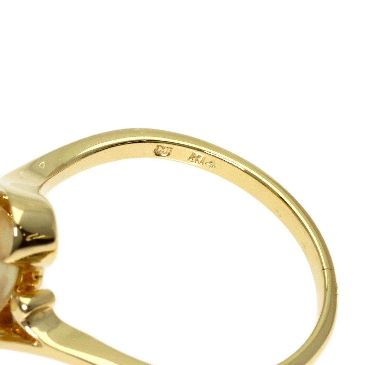 MIKIMOTO Pearl Pearl Ring K14 Yellow Gold Ladies [Used]