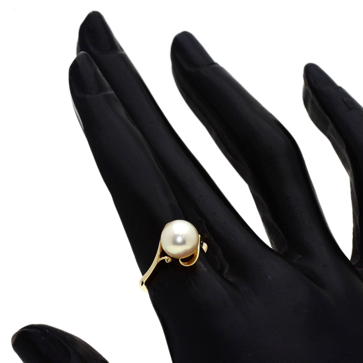 MIKIMOTO Pearl Pearl Ring K14 Yellow Gold Ladies [Used]