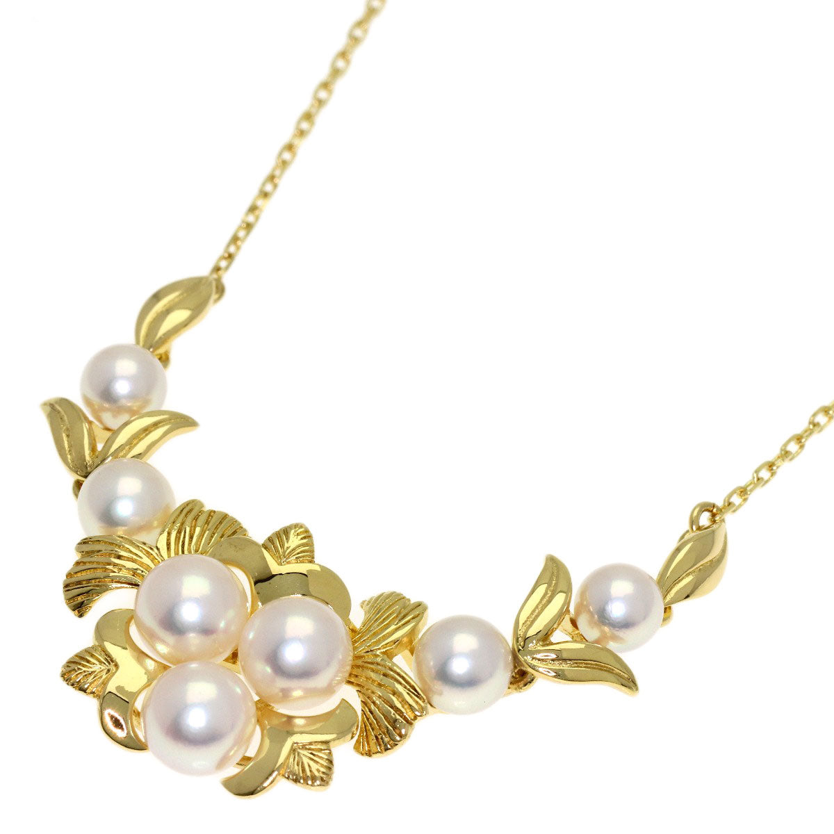 MIKIMOTO Pearl Pearl Necklace K18 Yellow Gold Ladies [Used]