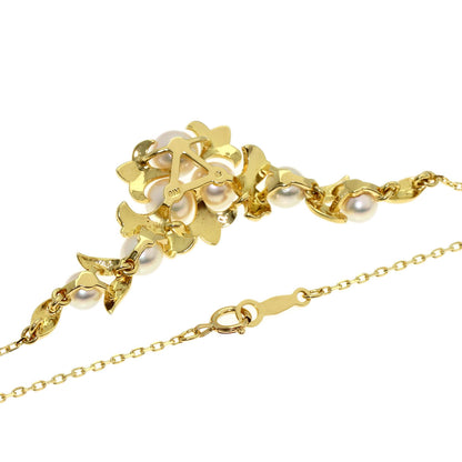 MIKIMOTO Pearl Pearl Necklace K18 Yellow Gold Ladies [Used]