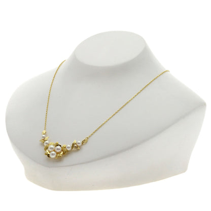 MIKIMOTO Pearl Pearl Necklace K18 Yellow Gold Ladies [Used]