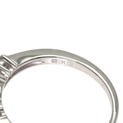 MIKIMOTO Pearl Pearl Diamond Ring K18 White Gold Ladies [Used]