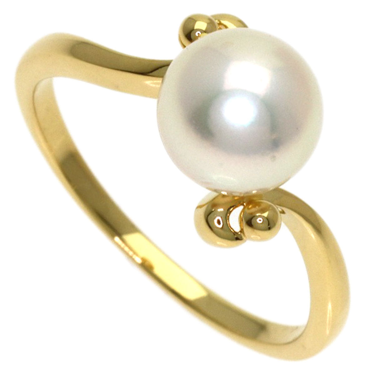 MIKIMOTO Pearl Pearl Ring K18 Yellow Gold Ladies [Used]