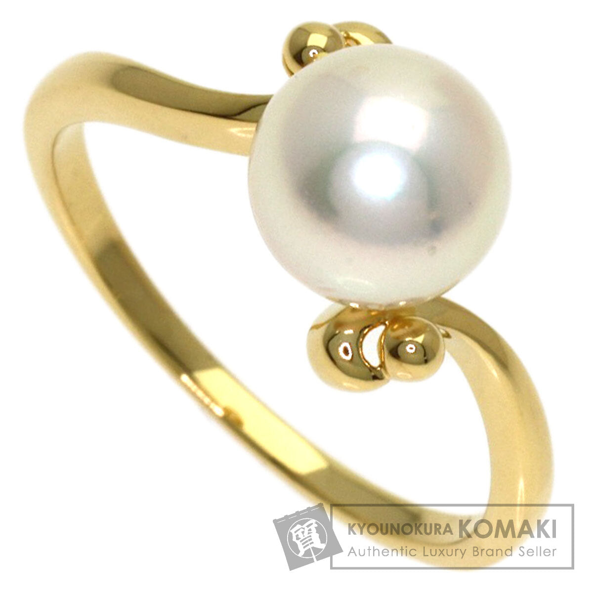 MIKIMOTO Pearl Pearl Ring K18 Yellow Gold Ladies [Used]