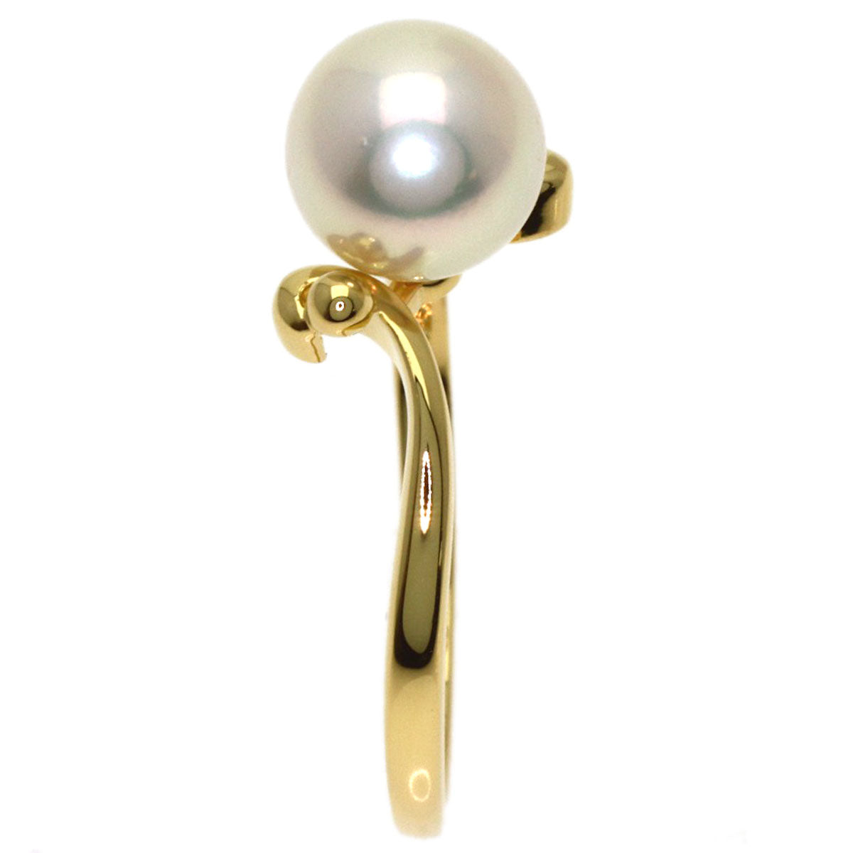 MIKIMOTO Pearl Pearl Ring K18 Yellow Gold Ladies [Used]