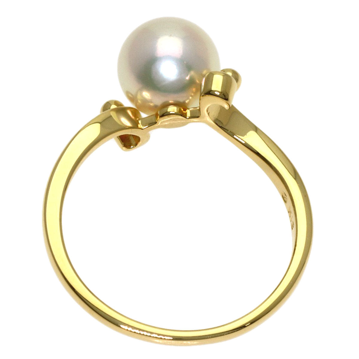MIKIMOTO Pearl Pearl Ring K18 Yellow Gold Ladies [Used]