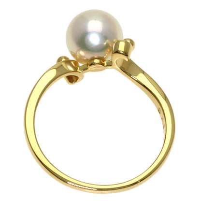 MIKIMOTO Pearl Pearl Ring K18 Yellow Gold Ladies [Used]